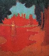 Maurice Denis sunlight on the terrace painting